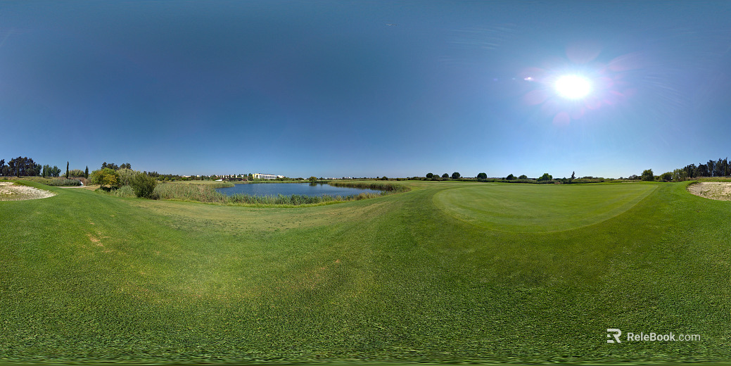 Daytime Park Lawn Grass Landscape HDR texture