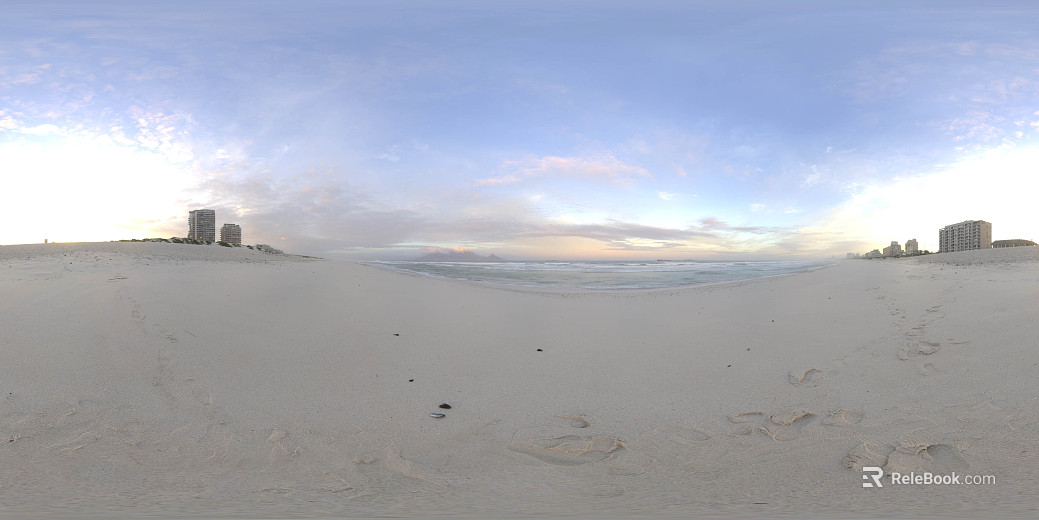 Big Seaside Beach Daytime HDR texture