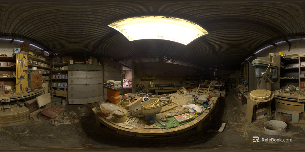 Indoor Factory Space HDR texture