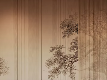 New Chinese beige carved wooden background wall texture (ID:ffaeh176386)