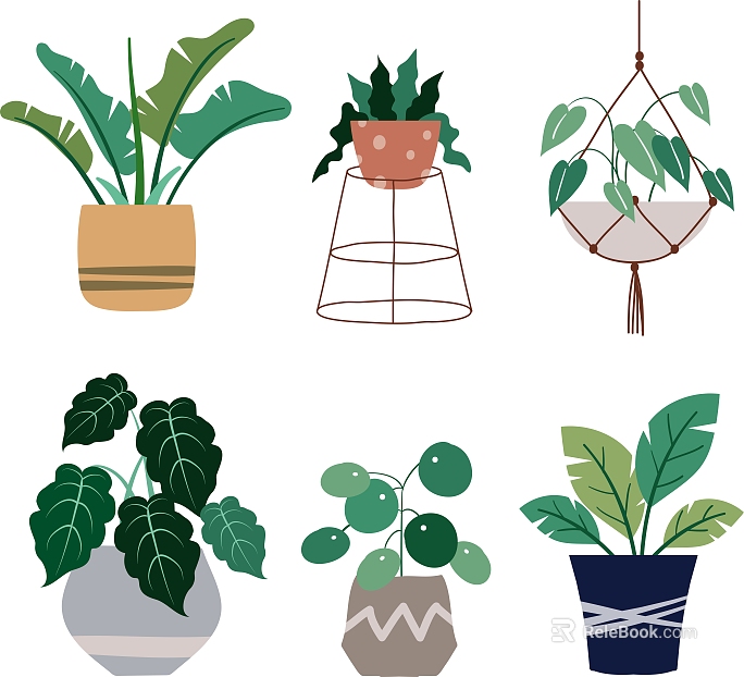 Plant painting texture