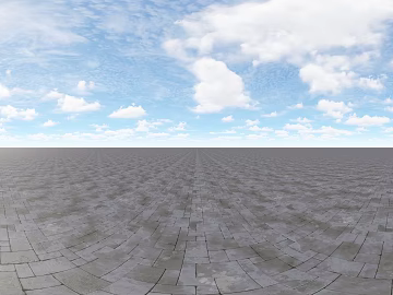 HDR blue sky white clouds ground texture (ID:ffach592030)
