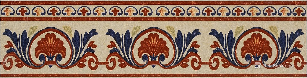 Wall line waist line skirting line material red marble texture