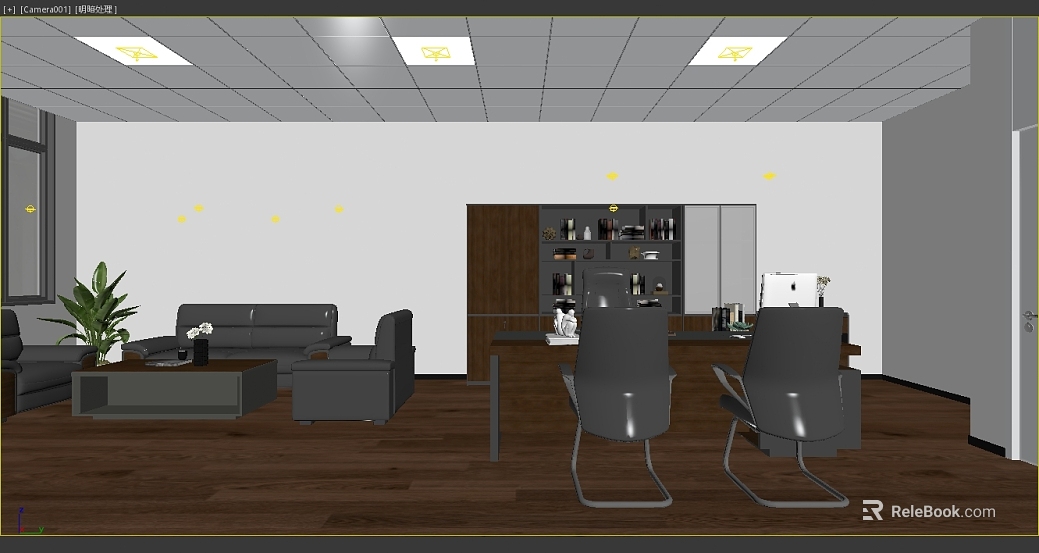 Dark brown wood floor office ground texture