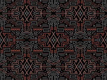 Retro tribal pattern pattern wallpaper mural background texture (ID:ffach964014)