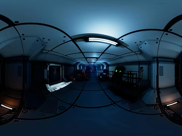 Spaceship Interior Corridor HDR texture (ID:ffach276673)