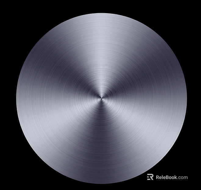 Round brushed metal texture