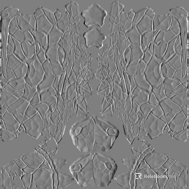 Grey Ice Crack Art Glass texture