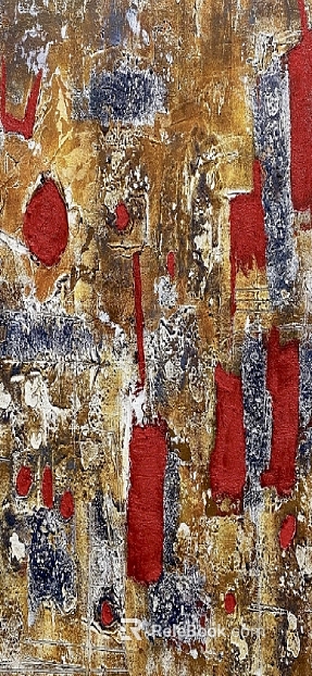 Red Gold Grey Abstract Decorative Painting Living Room Hanging Painting texture