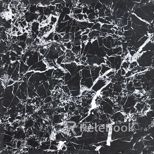 Ice pattern marble Bulgari pearl black marble seamless texture