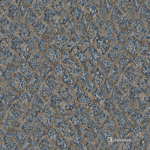 Grey old square parquet floor tile sidewalk road ground street square paving texture