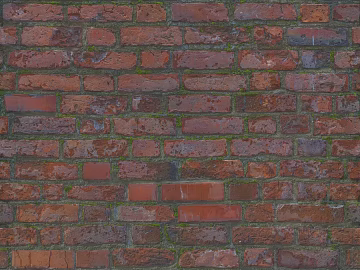 Brick wall kiln iron red brushed surface split brick texture (ID:ffajf3775)