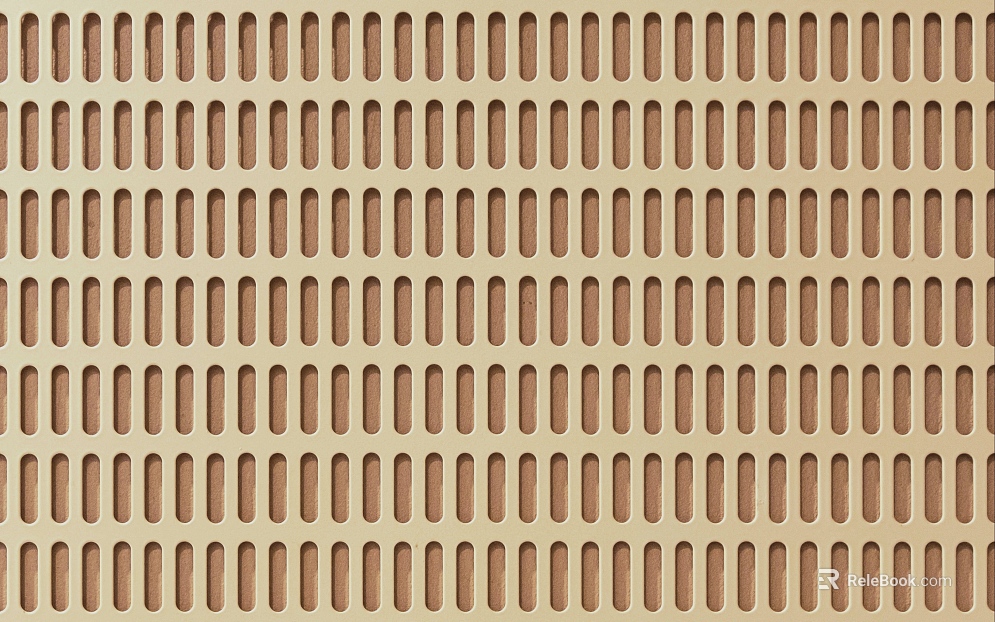 Beige perforated metal panel wall decoration texture