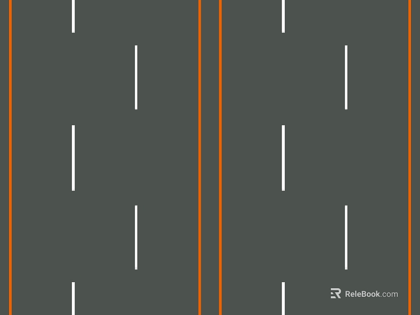Dark gray orange marking road surface texture