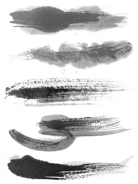 Ink and wash texture