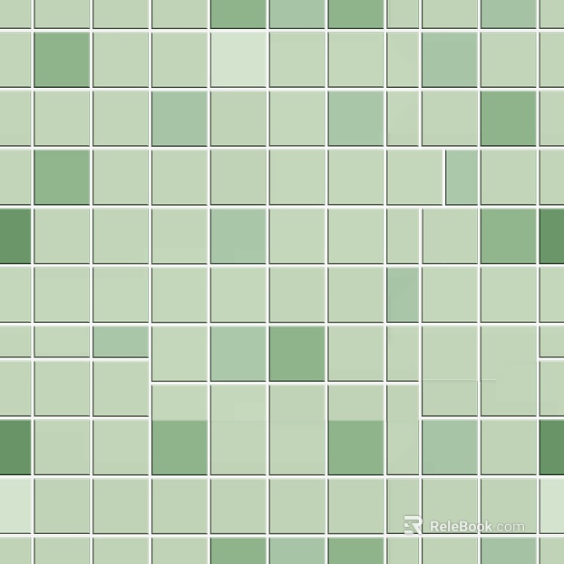 Ceramic Mosaic Green Tile Jump Color Gradient Stone texture