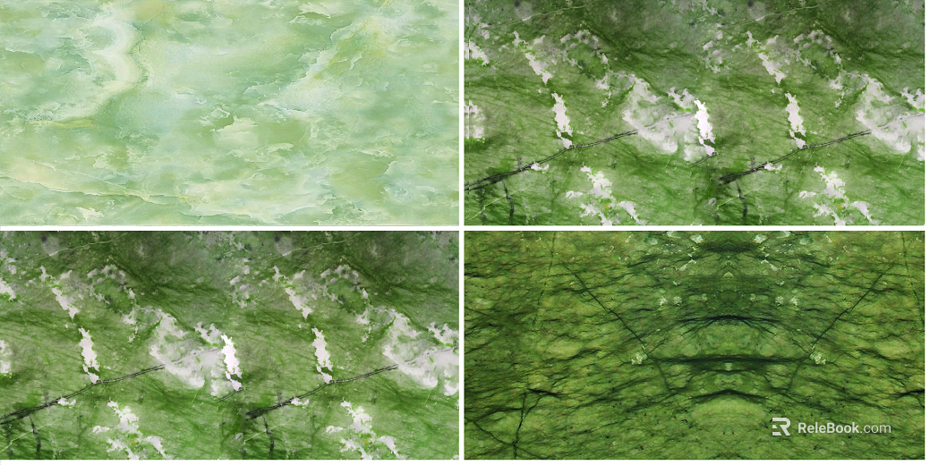 Transparent stone green agate stone texture