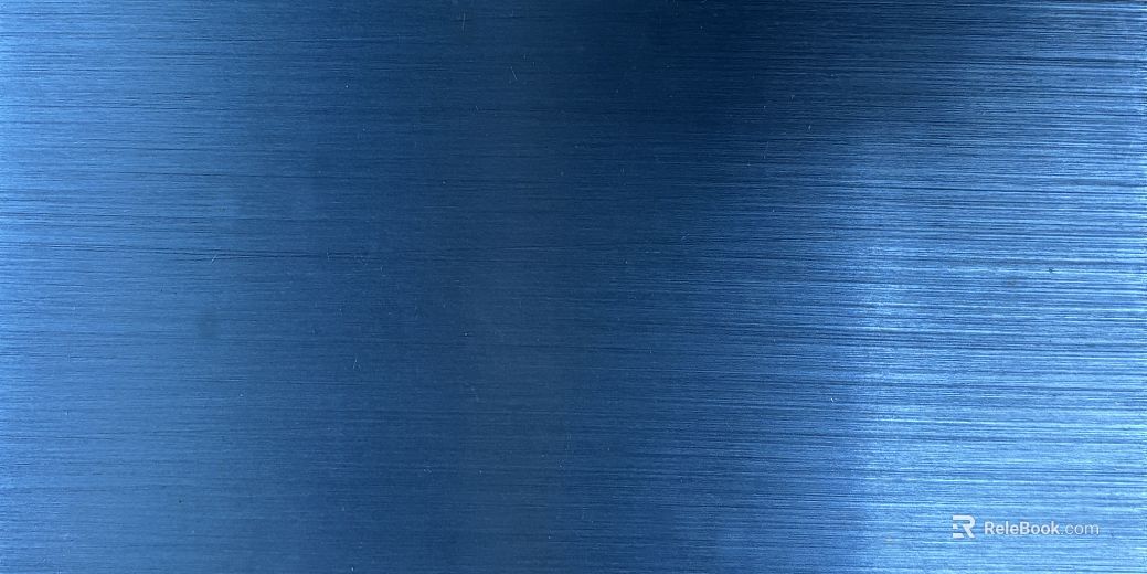 Blue brushed metal decorative panel texture