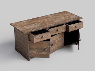 Silent Wind Old Wooden Living Room Storage Cabinet texture (ID:ffaeh048801)