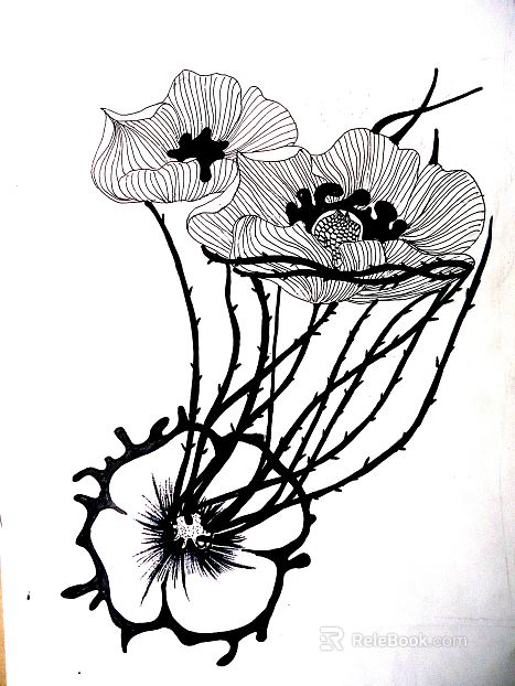 Plant painting texture
