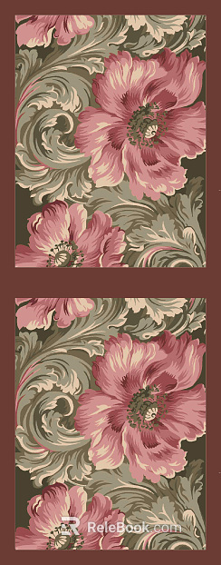 Plant painting texture