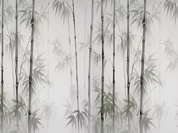 Chinese ink bamboo mural texture (ID:ffach090940)