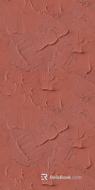 Rose red wall texture paint diatom mud texture