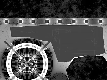 Industrial wind black and white metal decorative plate 3d model