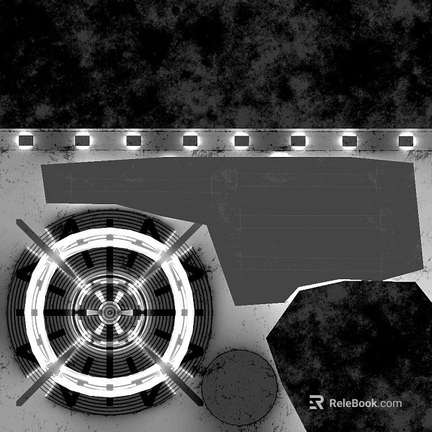 Industrial wind black and white metal decorative plate texture