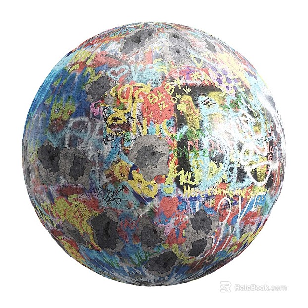 Wall Graffiti PBR texture