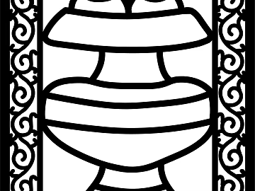 Tibetan pattern black and white mask texture (ID:ffach739151)