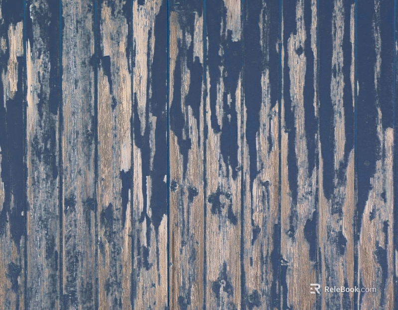 Retro Blue Distressed Wood Wall Decor texture