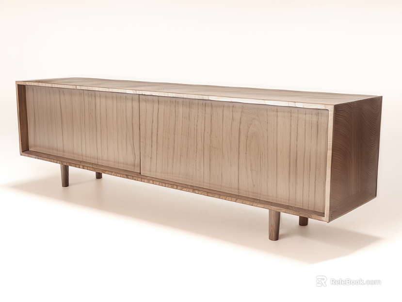 Light Original Wood Grain TV Cabinet Living Room Furniture texture
