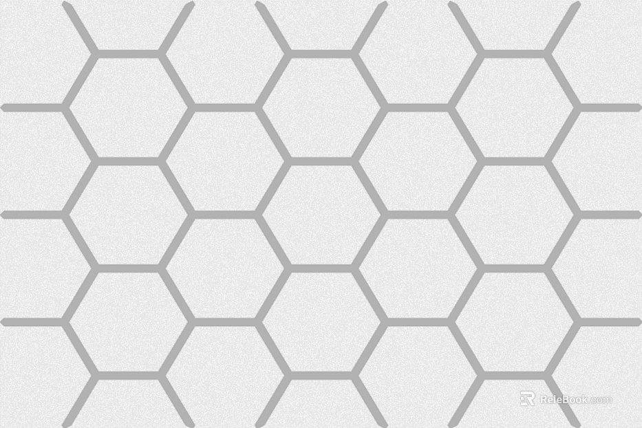 hexagonal brick polygon black and white texture