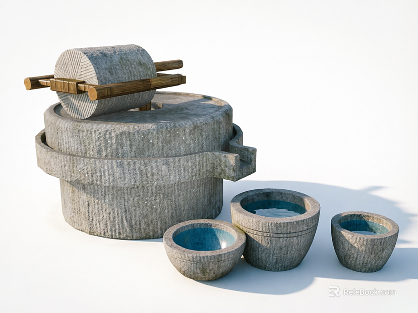 Grey Stone Mill Folk Stone Ornaments texture
