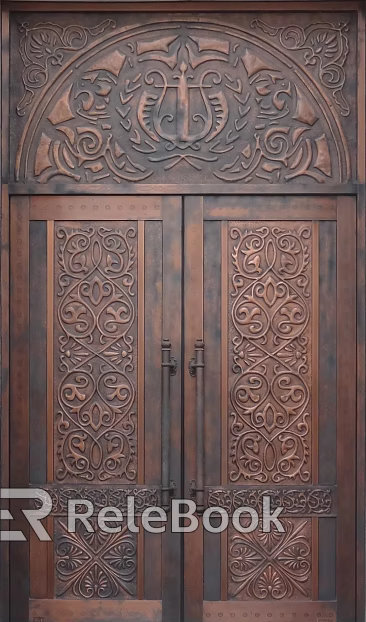 Metal door texture