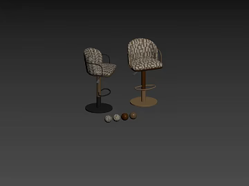 Beige Geometric Cloth Bar Chair texture (ID:ffaeh879194)