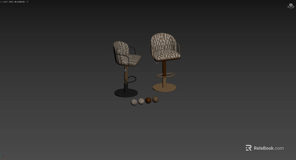 Beige Geometric Cloth Bar Chair texture