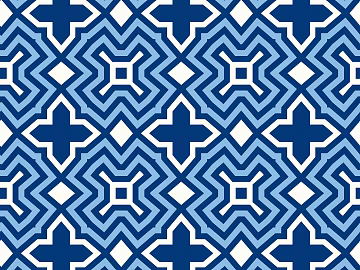 Chinese wallpaper classical geometric blue and white pattern texture (ID:ffach363651)