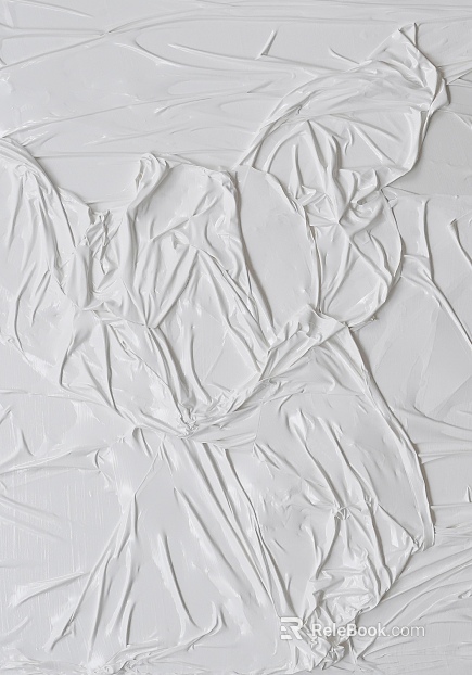 White pleated plastic film decorative background texture