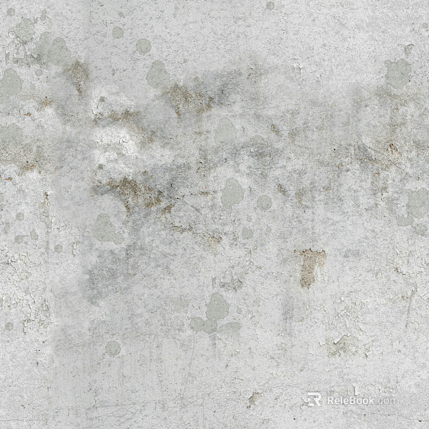 Cement wall white old latex paint seamless texture