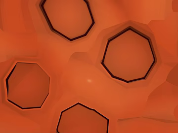 Orange octagonal art brick wall texture (ID:ffaeh651196)