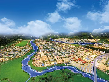 Hua'an Economic Development Zone Panorama texture (ID:ffaeh309546)