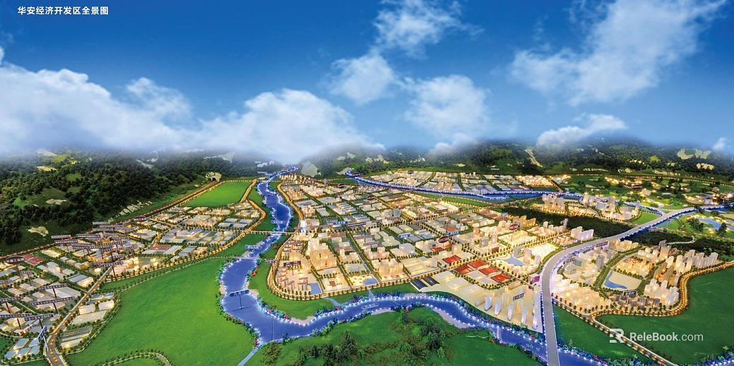 Hua'an Economic Development Zone Panorama texture