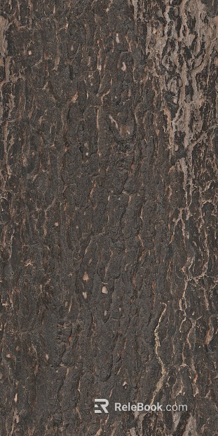 Dark gray tree bark wall decor texture