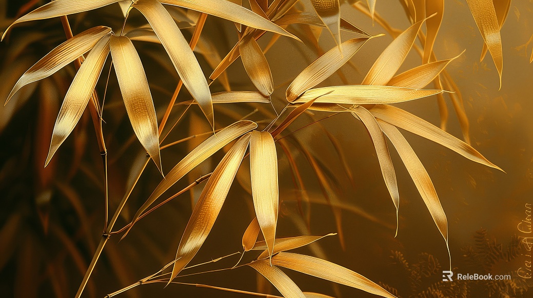 New Chinese bamboo background wall texture