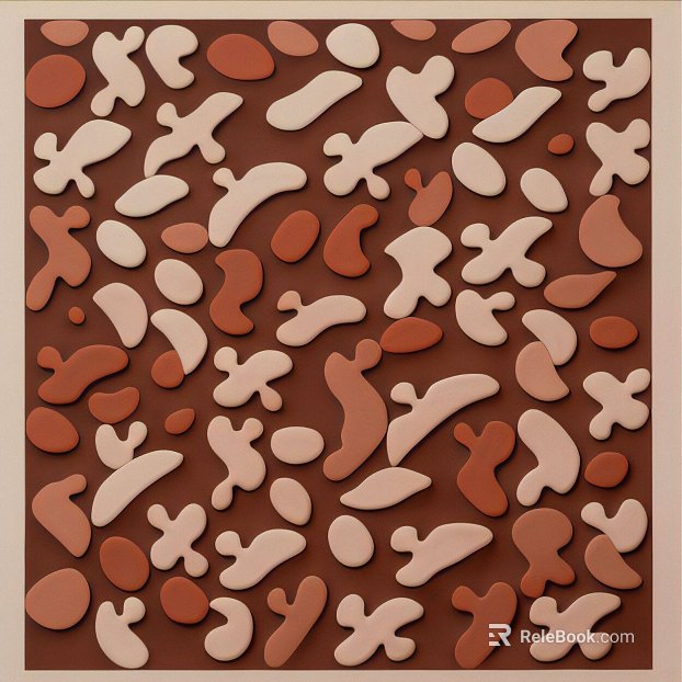 three-dimensional physical painting texture