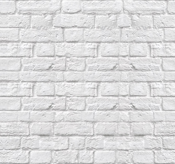 White brick wall interior wall texture
