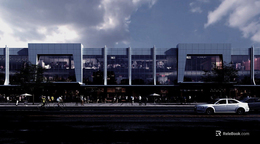Modern Urban Commercial Building Exterior texture