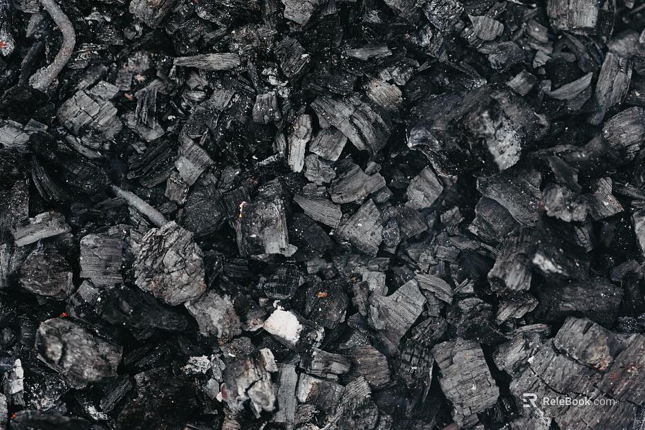 carbon-fired wood carbon black wood texture